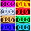 GloboStar® 70588 TUBE 360° Degree Neon Flex Epistar LED SMD 5050 1m 18W/m 120LED/m 1818lm/m 360° DC 24V Αδιάβροχη IP68 RGB Dimmable
