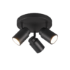 Σποτ Trio Lighting 3xGU10   Μαύρο Ματ Μεταλλικό  IP44  – 880430332