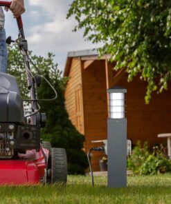 Φωτιστικό Κολωνάκι Δαπέδου με 2 Πρίζες Σούκο Ασφαλείας Γκρι IP44 V-TAC – 8822