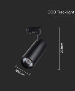 LED φωτιστικό ράγας τριφασικό COB 40W 3 σε 1 CCT Μαύρου Χρώματος V-TAC – 8842