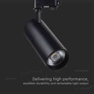 LED φωτιστικό ράγας τριφασικό COB 40W 3 σε 1 CCT Μαύρου Χρώματος V-TAC – 8842