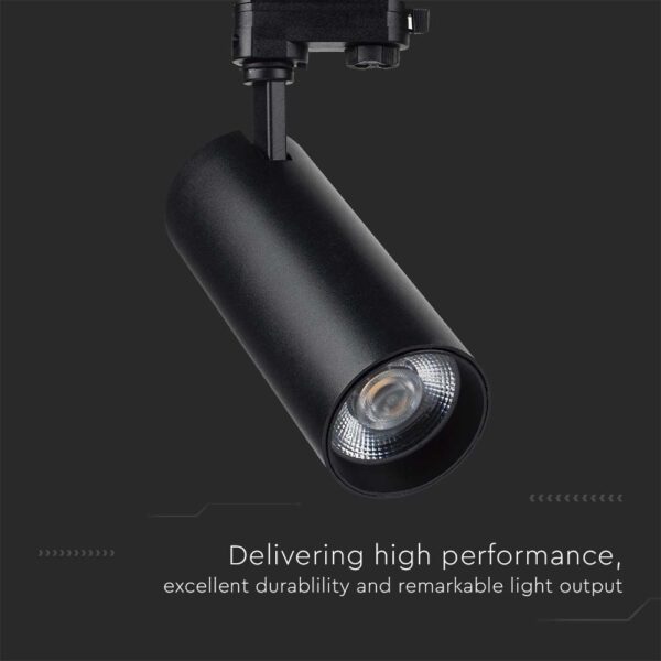 LED φωτιστικό ράγας τριφασικό COB 40W 3 σε 1 CCT Μαύρου Χρώματος V-TAC – 8842