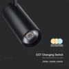 LED φωτιστικό ράγας τριφασικό COB 40W 3 σε 1 CCT Μαύρου Χρώματος V-TAC – 8842