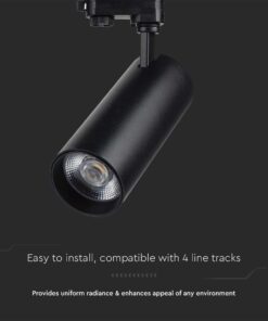 LED φωτιστικό ράγας τριφασικό COB 40W 3 σε 1 CCT Μαύρου Χρώματος V-TAC – 8842