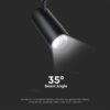 LED φωτιστικό ράγας τριφασικό COB 40W 3 σε 1 CCT Μαύρου Χρώματος V-TAC – 8842