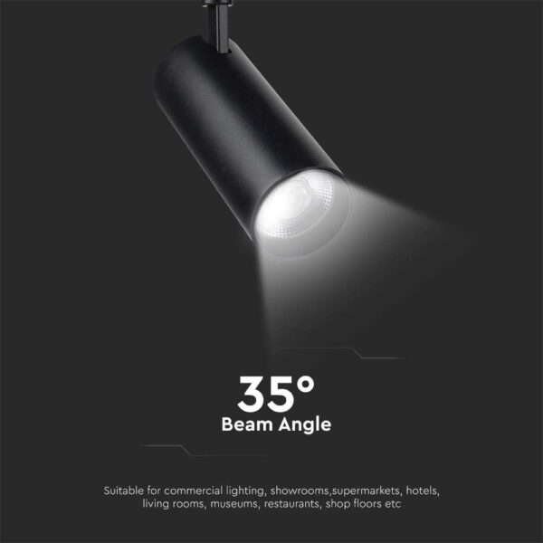 LED φωτιστικό ράγας τριφασικό COB 40W 3 σε 1 CCT Μαύρου Χρώματος V-TAC – 8842