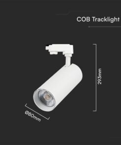 LED φωτιστικό ράγας τριφασικό COB 40W 3 σε 1 CCT Λευκού Χρώματος V-TAC – 8843