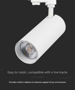 LED φωτιστικό ράγας τριφασικό COB 40W 3 σε 1 CCT Λευκού Χρώματος V-TAC – 8843
