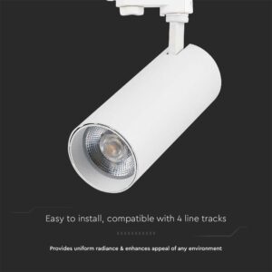 LED φωτιστικό ράγας τριφασικό COB 40W 3 σε 1 CCT Λευκού Χρώματος V-TAC – 8843