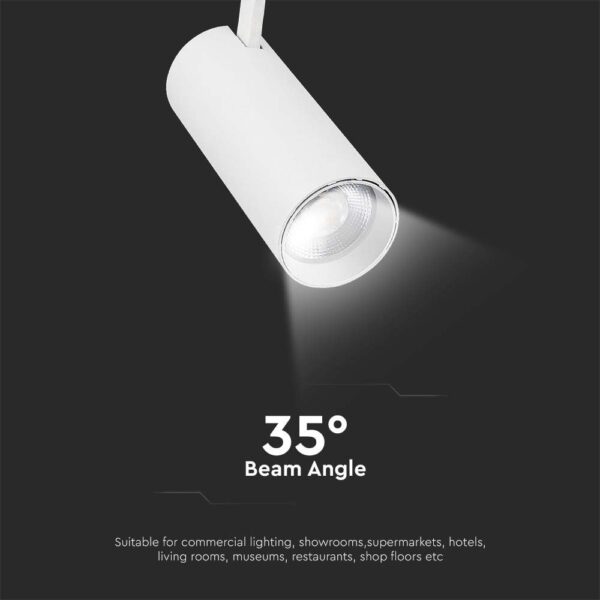 LED φωτιστικό ράγας τριφασικό COB 40W 3 σε 1 CCT Λευκού Χρώματος V-TAC – 8843