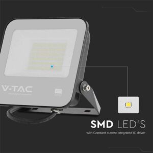 Προβολέας LED Samsung chip 50W 4000K Μαύρου Χρώματος IP65 V-TAC – 8844