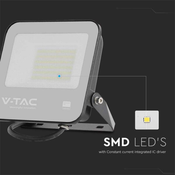 Προβολέας LED Samsung chip 50W 4000K Μαύρου Χρώματος IP65 V-TAC – 8844