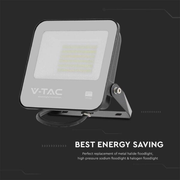 Προβολέας LED Samsung chip 50W 4000K Μαύρου Χρώματος IP65 V-TAC – 8844