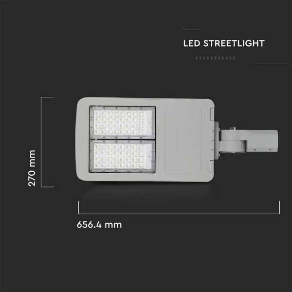 LED φωτιστικό δρόμου, V-TAC PRO Samsung Chip (CLASS II, INVENTRONICS DRIVER), 120W, 4000Κ, Dimmable – 885