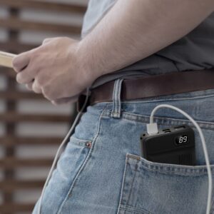 Power Bank 10000mAh με Οθόνη και 2 Θύρες Type-C/Micro USB και 2 Θύρες USB Μαύρο V-TAC – 8850