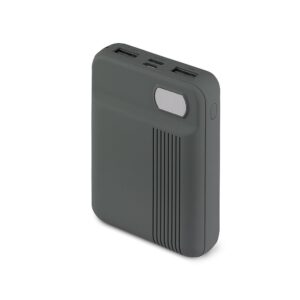 Power Bank 10000mAh με Οθόνη και 2 Θύρες Type-C/Micro USB και 2 Θύρες USB Γκρι V-TAC – 8852