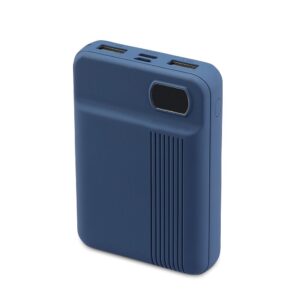 Power Bank 10000mAh με Οθόνη και 2 Θύρες Type-C/Micro USB και 2 Θύρες USB Μπλε V-TAC – 8853