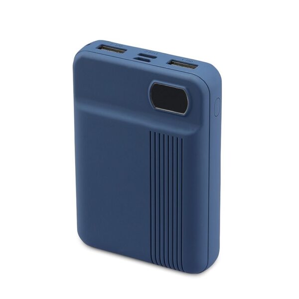 Power Bank 10000mAh με Οθόνη και 2 Θύρες Type-C/Micro USB και 2 Θύρες USB Μπλε V-TAC – 8853