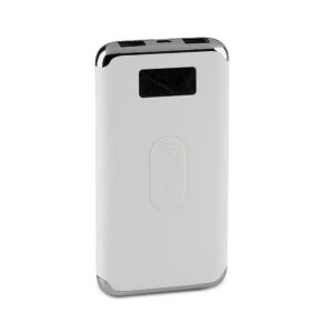 Power Bank Wireless Charging 10000mAh με Οθόνη και 2 Θύρες Type-C/Micro USB και 2 Θύρες USB Άσπρο V-TAC – 8854