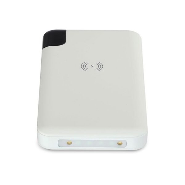 Wireless Power Bank 8000mAh με λευκό σώμα και βάση V-TAC – 8861