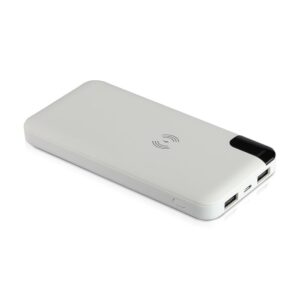 Wireless Power Bank 8000mAh με λευκό σώμα και βάση V-TAC – 8861