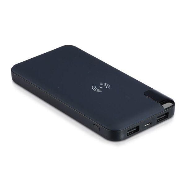 Wireless Power Bank 8000mAh με μπλε σώμα και βάση V-TAC – 8862