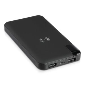 Power Bank Wireless Charging 8000mAh με Οθόνη και Βάση Φόρτισης Μαύρο V-TAC – 8863