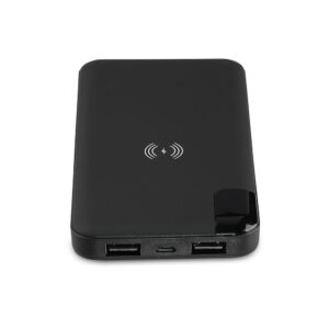 Power Bank Wireless Charging 8000mAh με Οθόνη και Βάση Φόρτισης Μαύρο V-TAC – 8863