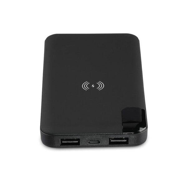 Power Bank Wireless Charging 8000mAh με Οθόνη και Βάση Φόρτισης Μαύρο V-TAC – 8863