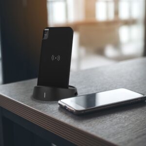 Power Bank Wireless Charging 8000mAh με Οθόνη και Βάση Φόρτισης Μαύρο V-TAC – 8863