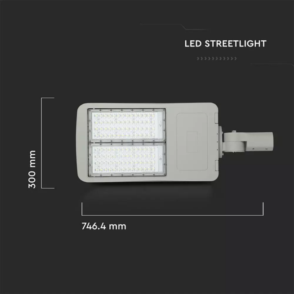 LED φωτιστικό δρόμου, V-TAC PRO Samsung Chip (CLASS II, INVENTRONICS DRIVER), 150W, 4000Κ, Dimmable – 887