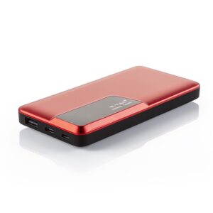 Power Bank 10000mAh με κόκκινο σώμα USB Type-C V-TAC – 8871
