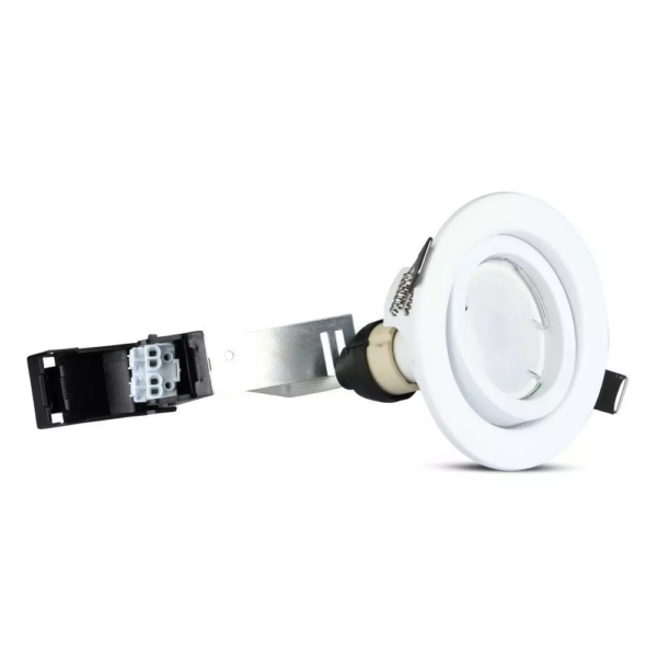 Λάμπα LED Spot GU10 SMD 5W Φυσικό λευκό 4500K Λευκό συσκευασία 3 τμχ. V-TAC - 8882