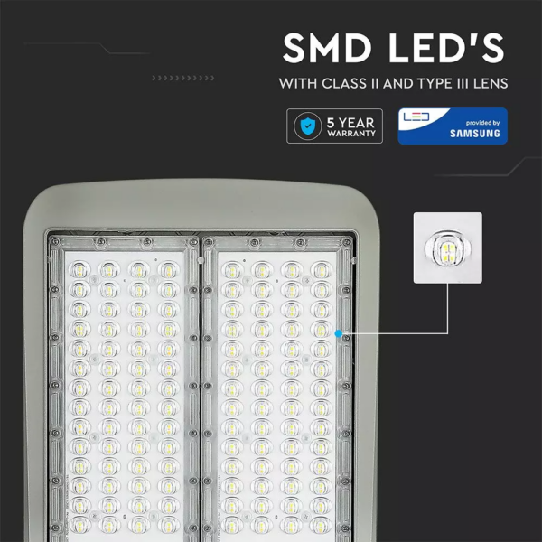 LED φωτιστικό δρόμου, V-TAC PRO Samsung Chip (CLASS II, INVENTRONICS DRIVER), 200W, 4000Κ, Dimmable – 889