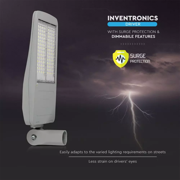 LED φωτιστικό δρόμου, V-TAC PRO Samsung Chip (CLASS II, INVENTRONICS DRIVER), 200W, 4000Κ, Dimmable – 889
