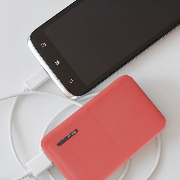 Power Bank 5000mAh με 2 Θύρες USB Κόκκινο V-TAC – 8894