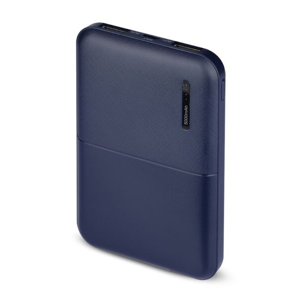 Power Bank 5000mAh με 2 Θύρες USB Μπλε Σκούρο V-TAC – 8896