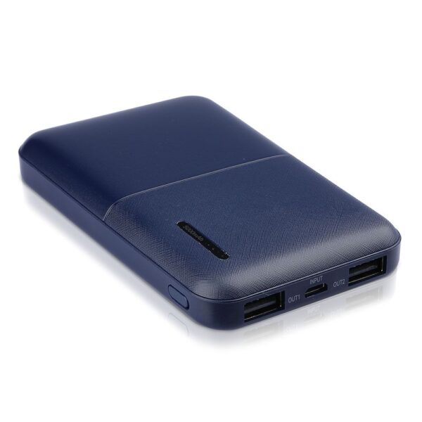 Power Bank 5000mAh με 2 Θύρες USB Μπλε Σκούρο V-TAC – 8896