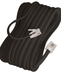 ΠΡΟΕΚΤΑΣΗ ΤΗΛΕΦΩΝΟΥ Α.Τ ΜΑΥΡH 3m 6P4C Rj11 EUROLAMP 147-10070