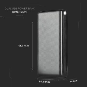 Power Bank 30000mAh Μαύρο V-TAC – 8901