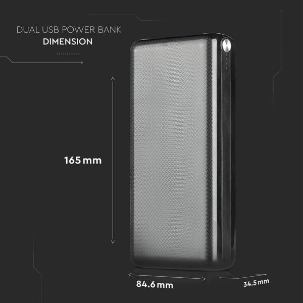 Power Bank 30000mAh Μαύρο V-TAC – 8901