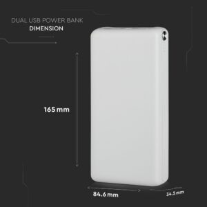 Power Bank 30000mAh Λευκό V-TAC – 8902