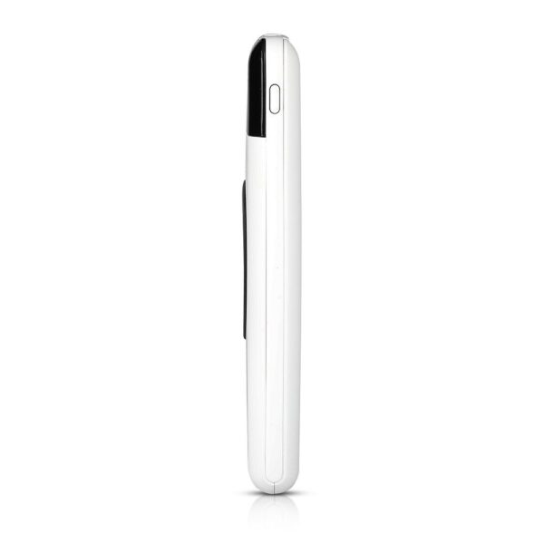 Power Bank 10000mAh, ασύρματο, λευκό σώμα με 2 θύρες USB + TYPE C και ψηφιακή οθόνη V-TAC – 8906