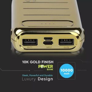 Power Bank 10000mAh Χρυσό V-TAC – 8907