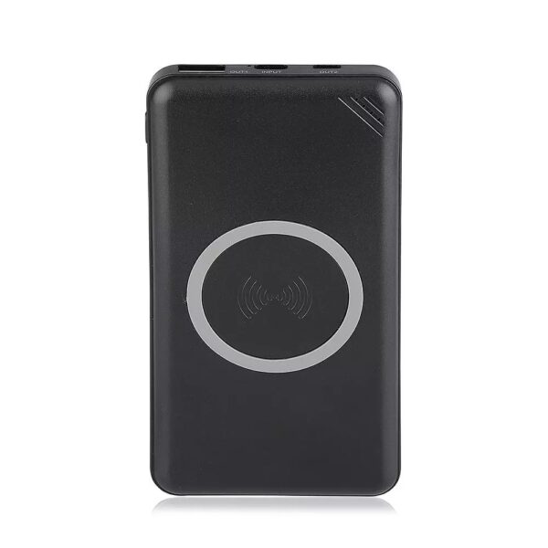 Power Bank 10000mAh, ασύρματο, μαύρο σώμα με 1 θύρα USB + TYPEC V-TAC – 8909