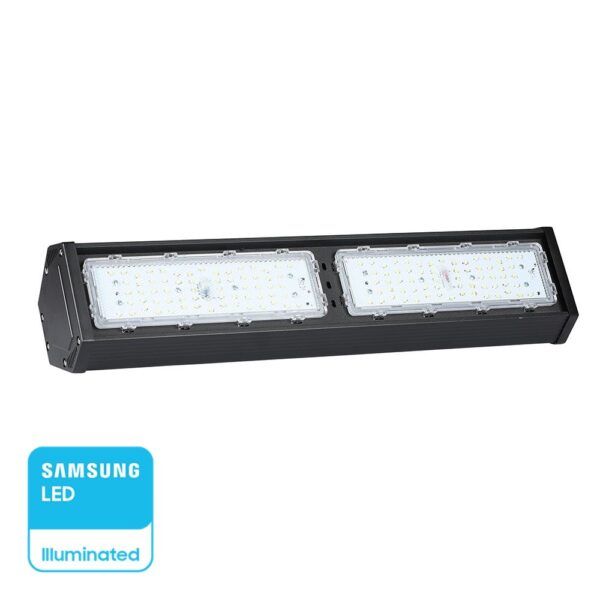 LED Γραμμικό Φωτιστικό Μαύρο 100W V-TAC PRO Samsung Chip 120° 9800lm IP54 Φυσικό 4000K - 21891