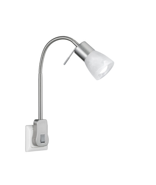 Σποτ με Πρίζα & Dimmer E14 Νίκελ Ματ Trio Lighting Levisto 891010107