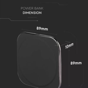 Ασύρματη βάση φόρτισης 10W Μαύρο σώμα V-TAC – 8911