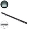 GloboStar® WASHER-FAIA 90188 Μπάρα Φωτισμού Wall Washer με Αντιθαμβωτική Γρίλια LED 24W 2400lm 15° DC 24V Αδιάβροχο IP65 L100 x W4 x H5.5cm Ψυχρό Λευκό 6000K – Ασημί – 3 Years Warranty