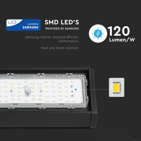 LED Γραμμικό Φωτιστικό Μαύρο 150W V-TAC PRO Samsung Chip 120° 18000lm IP54 Ψυχρό 6400K – 894